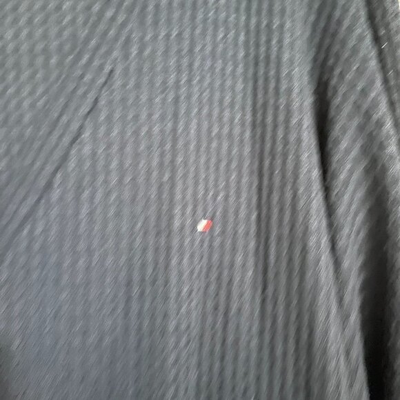 Tommy Hilfiger Women's Blue Waffle Knit Thermal Lightweight Button Cardigan XL - Picture 3 of 8